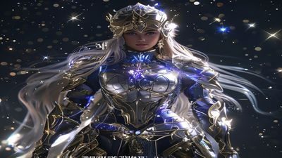 美母骑士星辰圣骑皮肤全方位展示视频封面璀璨星光效果